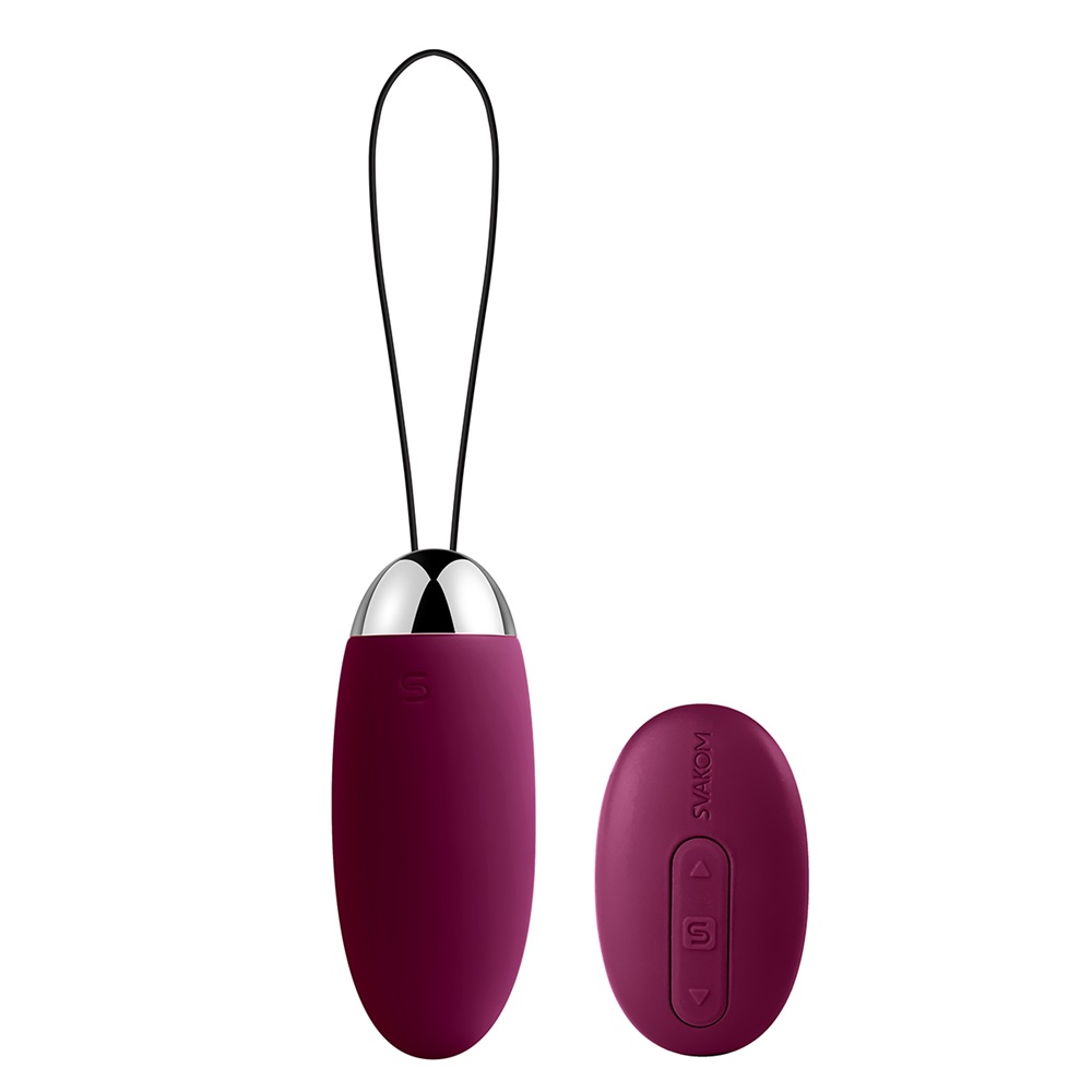 Svakom Elva remote control vibrating bullet in deep pink with matching remote