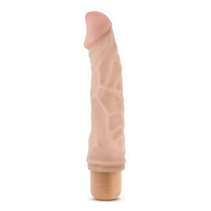 Blush Novelties realistic vibrator with textured surface and beige base