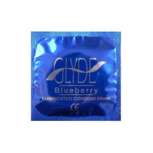 Glyde Vegan Condoms Glyde Ultra Blueberry Flavour Vegan Condoms 100 Bulk Pack
