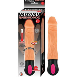 Nasstoys Realistic Warming 7 inch Vibrating Dildo Vanilla