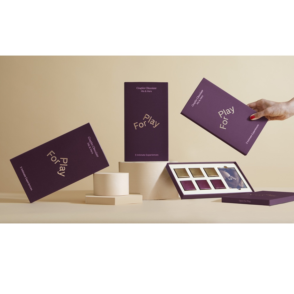 For Play Chocolates For Play His and Hers Couples Chocolate Dark