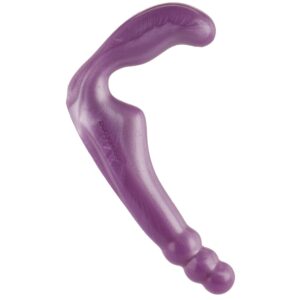 Curved purple Doc Johnson Platinum The Gal Pal with textured and beaded design