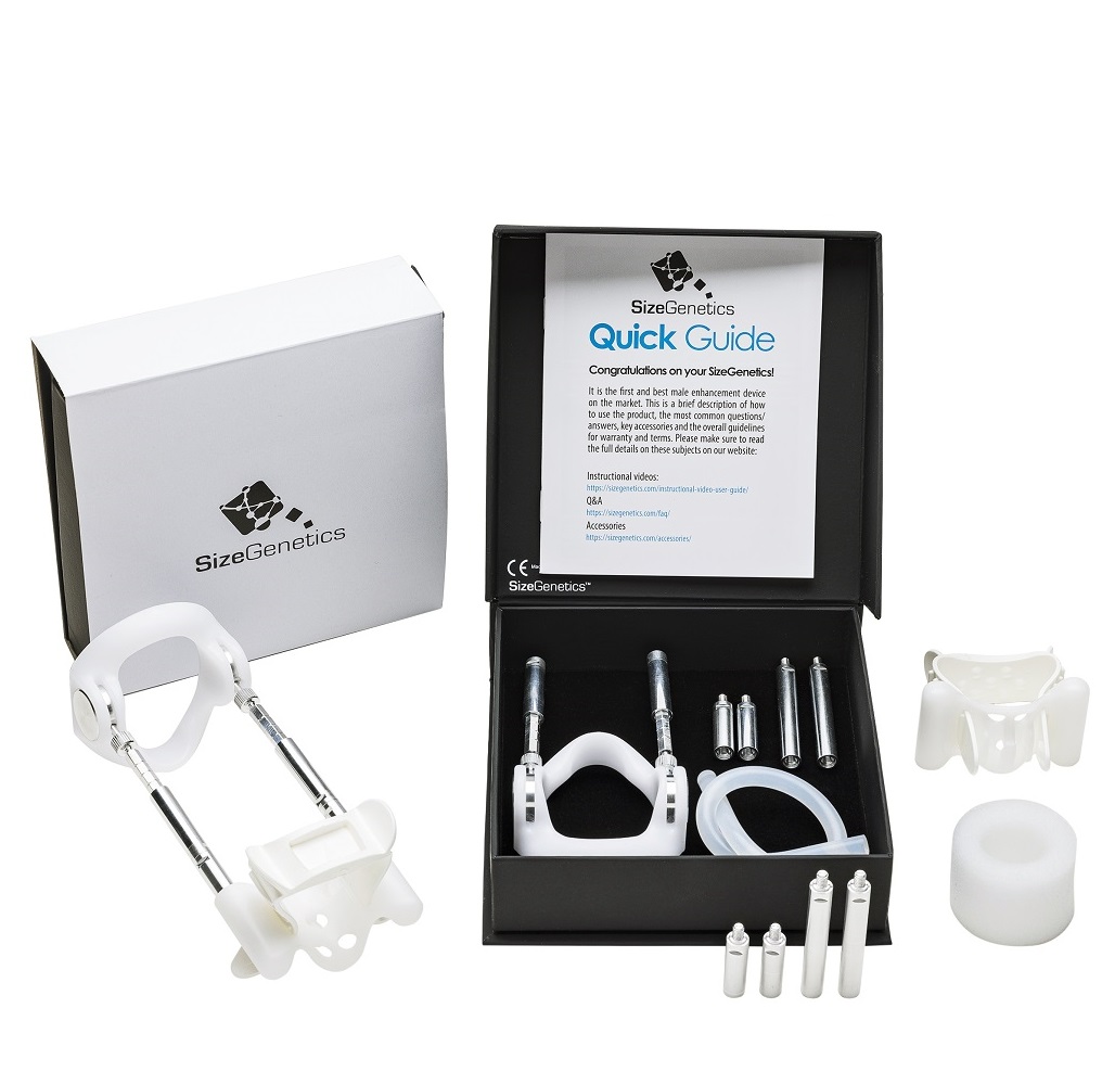 Jes-Extender Light Standard kit with adjustable device, rods, foam ring, and accessories in black box
