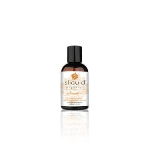 Sliquid Organics Sensations Stimulating Lubricant 125ml bottle with black cap and beige label