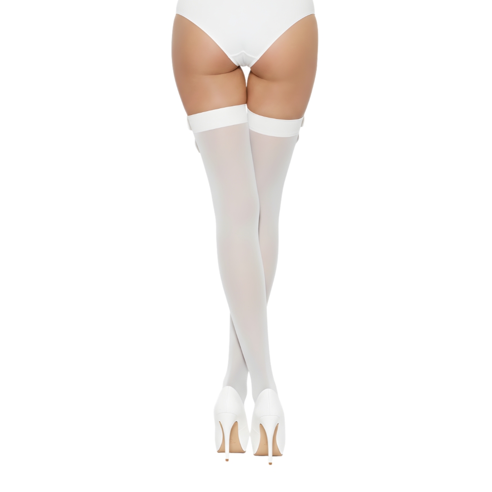 Lace by LJ Thigh High Stockings with Bow - Image 7